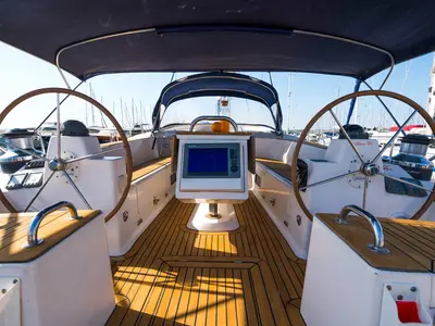 Lenka, a Elan 514 Impression sailboat at Grad Biograd na Moru, Croatia