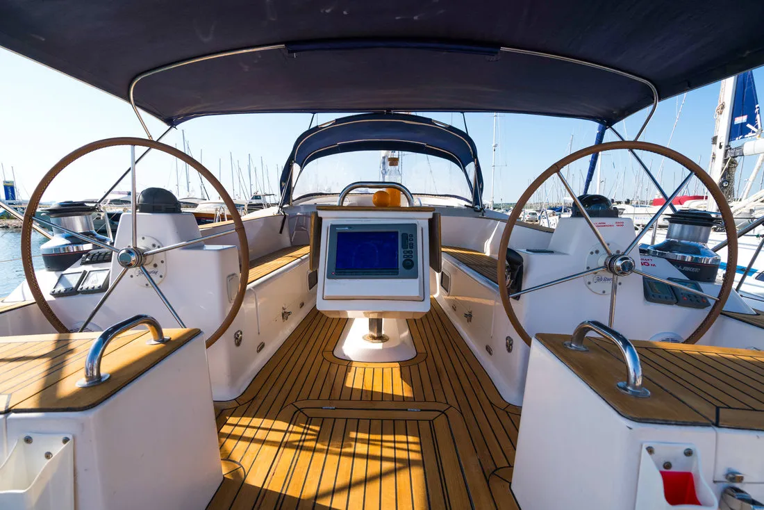 Lenka, a Elan 514 Impression sailboat at Grad Biograd na Moru, Croatia
