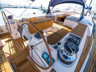 Lenka, a Elan 514 Impression sailboat at Grad Biograd na Moru, Croatia