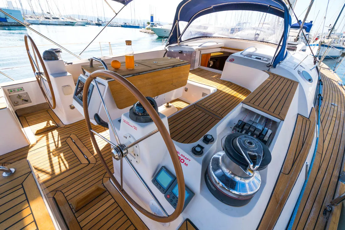 Lenka, a Elan 514 Impression sailboat at Grad Biograd na Moru, Croatia