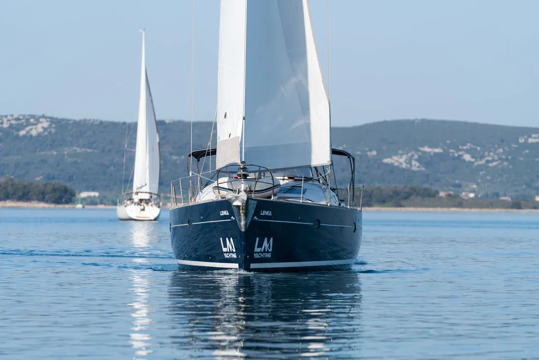 Lenka, a Elan 514 Impression sailboat at Grad Biograd na Moru, Croatia