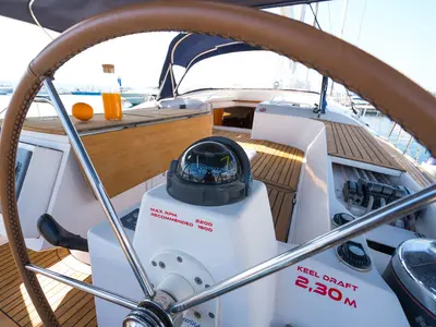 Lenka, a Elan 514 Impression sailboat at Grad Biograd na Moru, Croatia