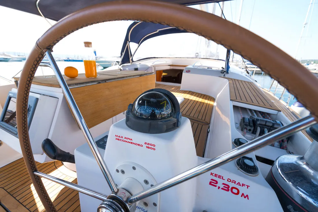 Lenka, a Elan 514 Impression sailboat at Grad Biograd na Moru, Croatia