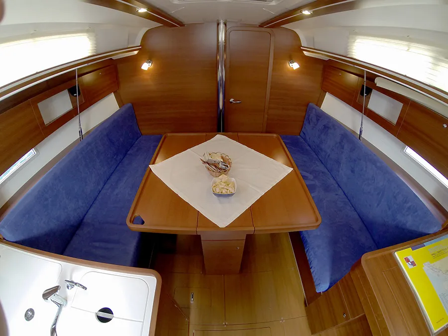 Salon of Lara, a Dufour 335 GL sailboat at Grad Šibenik, Croatia