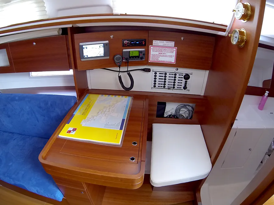 Salon of Lara, a Dufour 335 GL sailboat at Grad Šibenik, Croatia