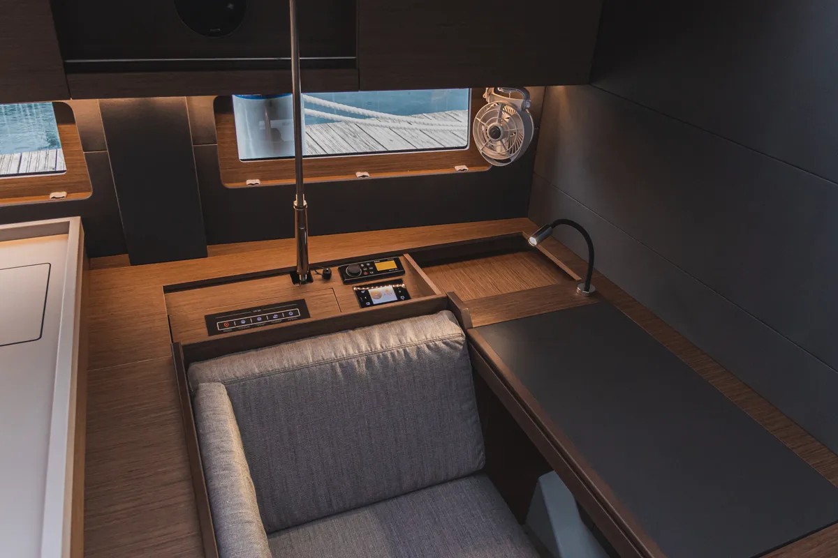 Salon of Panthata, a Beneteau Oceanis 51.1 sailboat at Grad Šibenik, Croatia