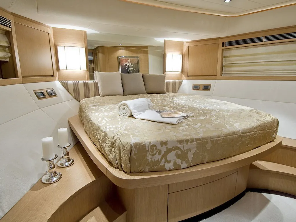 Cabin on Lukas, a Evo Marine Deauville 760 motor yacht at Split, Croatia