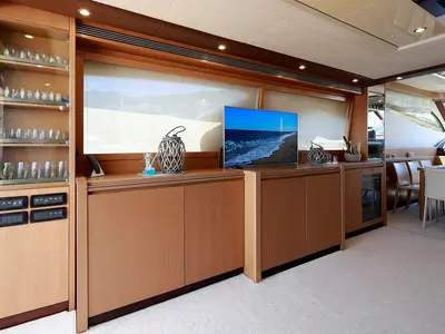 Salon of Lukas, a Evo Marine Deauville 760 motor yacht at Split, Croatia
