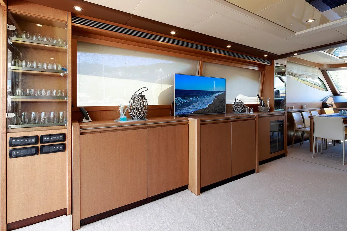 Salon of Lukas, a Evo Marine Deauville 760 motor yacht at Split, Croatia