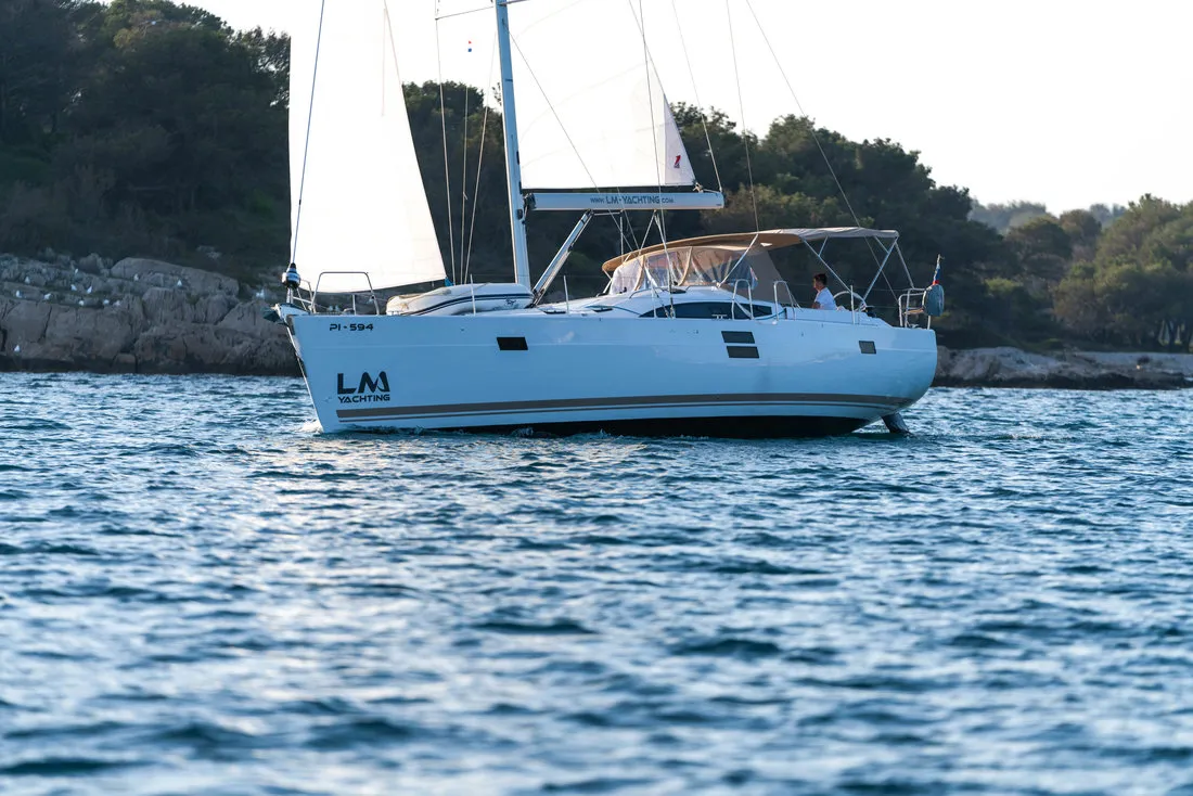 Escape II, a Elan Impression 50 sailboat at Biograd na Moru, Croatia