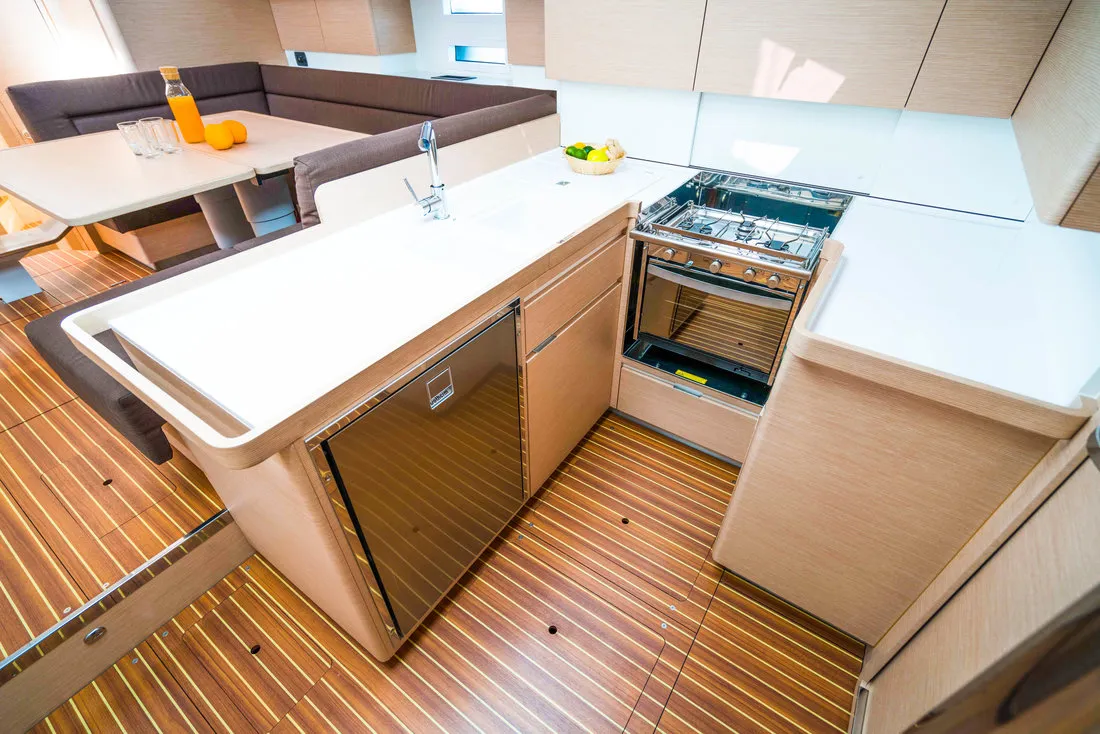 Escape II, a Elan Impression 50 sailboat at Biograd na Moru, Croatia
