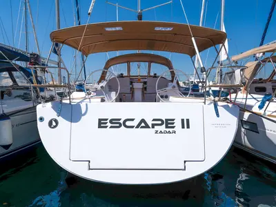 Escape II, a Elan Impression 50 sailboat at Biograd na Moru, Croatia