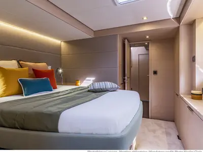 Cabin on POSEIRA, a Lagoon 55 catamaran at Athens, Greece