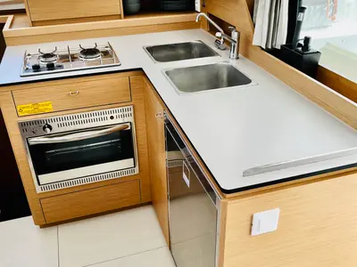 Galley of Moana Denia Bareboat, a Excess 11 catamaran at Dénia, Spain