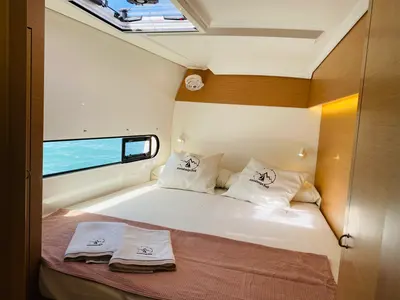 Cabin on Moana Denia Bareboat, a Excess 11 catamaran at Dénia, Spain