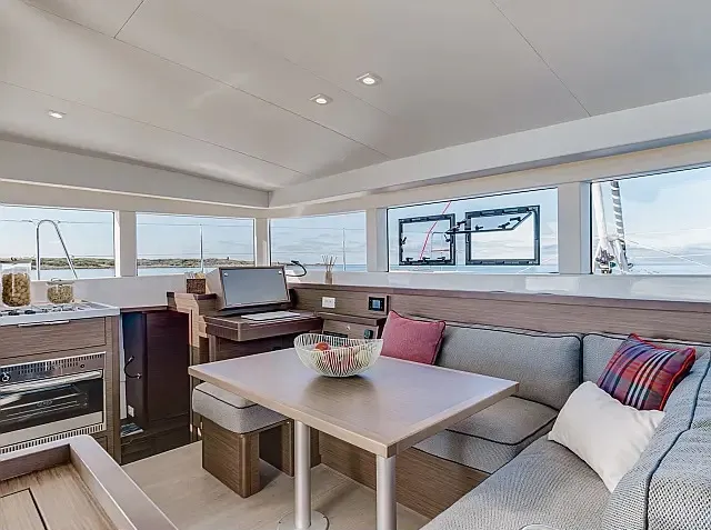 Salon of Twilight, a Lagoon 40 catamaran at Grad Trogir, Croatia