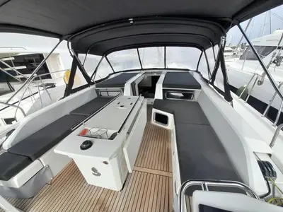 Deck of My Way, a Beneteau Oceanis 51.1 sailboat at Athens, Greece