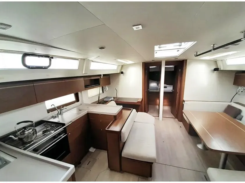 Galley of My Way, a Beneteau Oceanis 51.1 sailboat at Athens, Greece