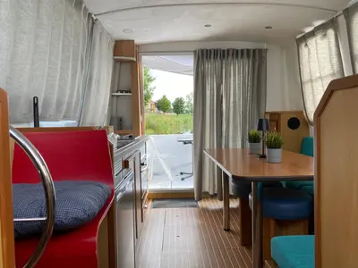 Galley of Triton 1050, a motorboat at Mittersheim, France