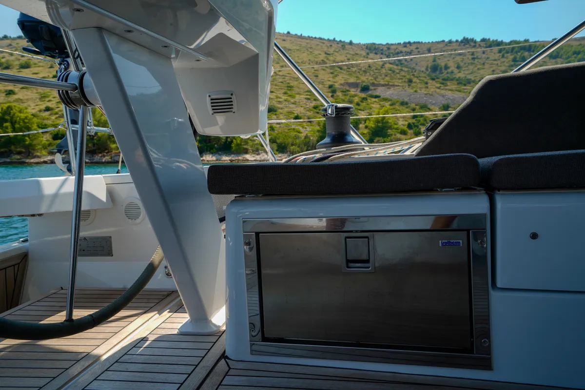 Janina, a Hanse 460 sailboat at Seget Donji, Croatia