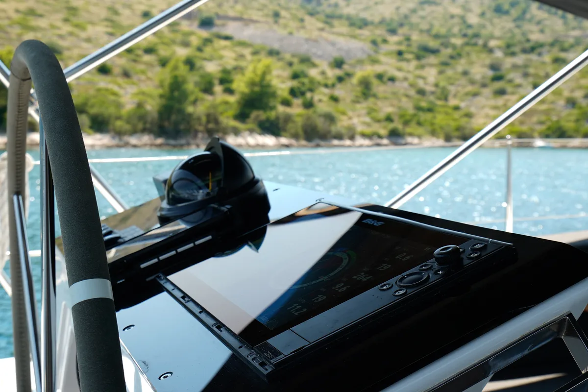 Janina, a Hanse 460 sailboat at Seget Donji, Croatia