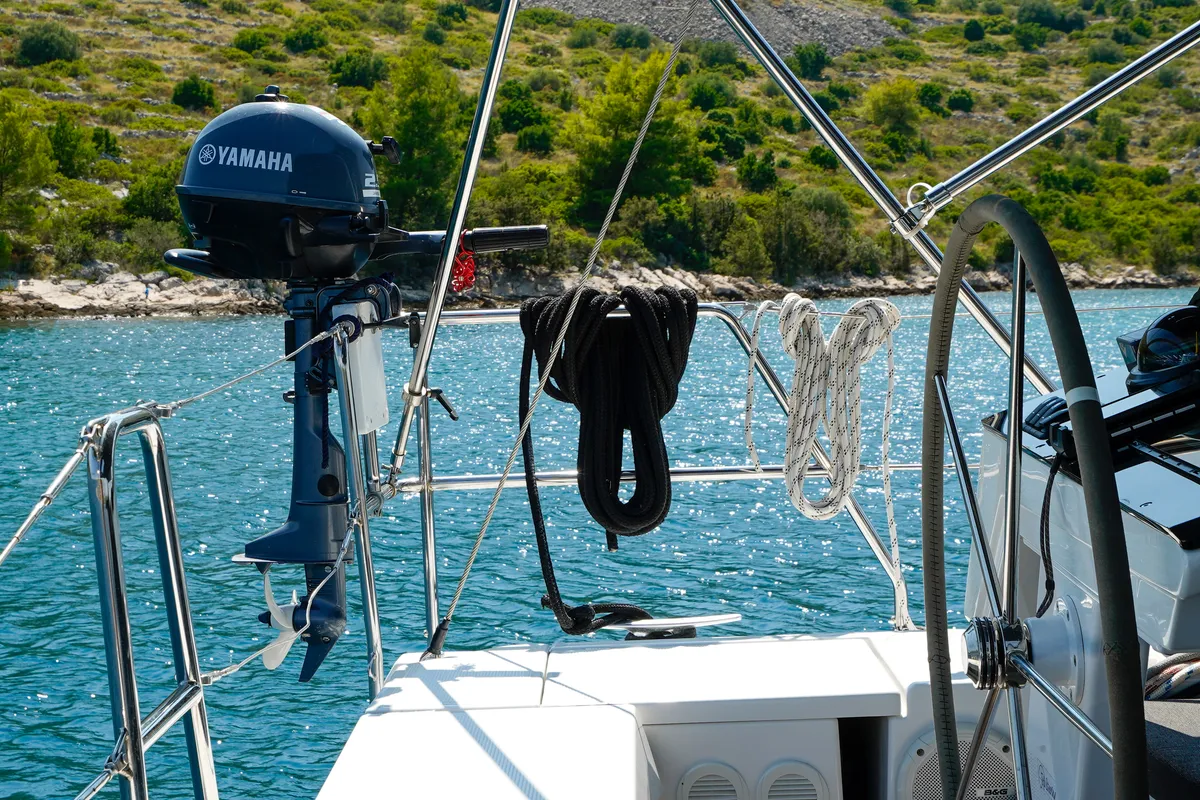 Janina, a Hanse 460 sailboat at Seget Donji, Croatia