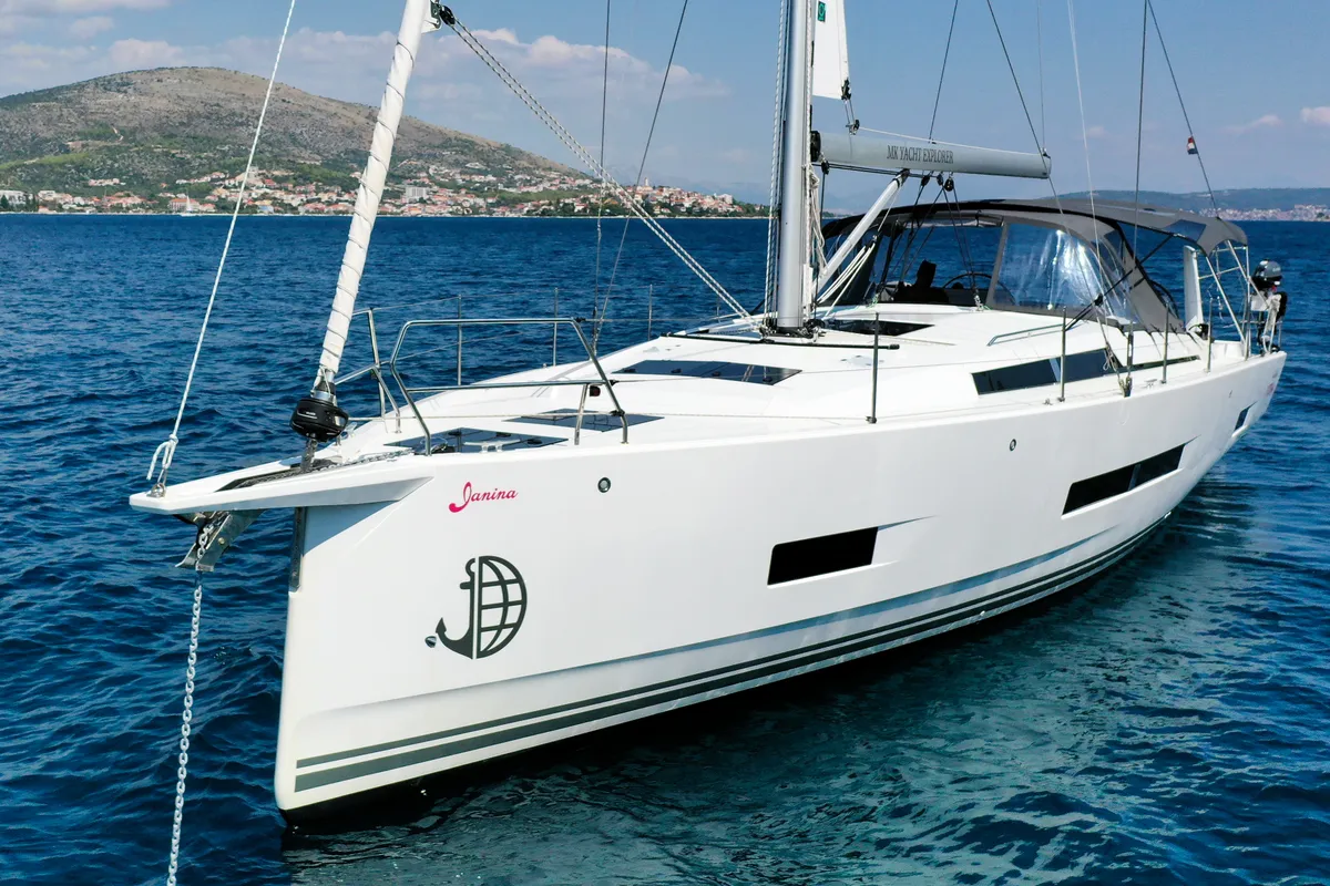 Janina, a Hanse 460 sailboat at Seget Donji, Croatia