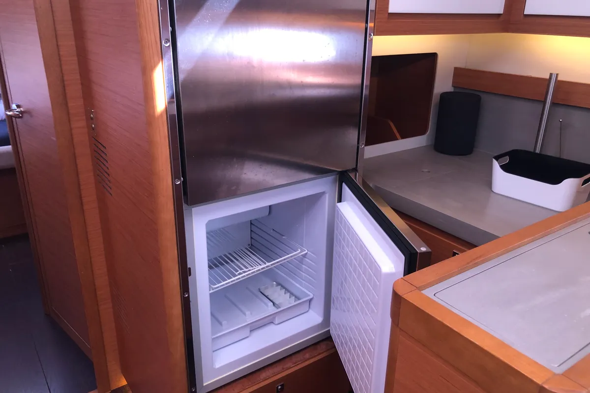 Galley of Gringott, a Dufour 530 sailboat at Olbia, Italy