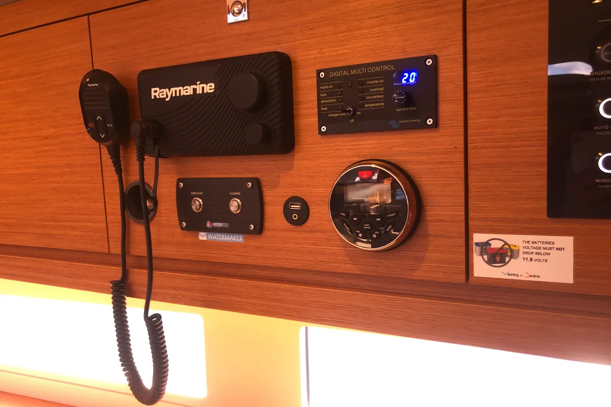Gringott, a Dufour 530 sailboat at Olbia, Italy
