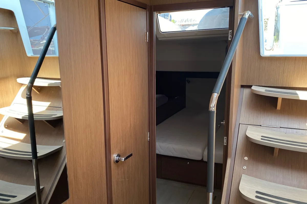 Cabin on CAPTAIN GEORGE, a Beneteau Oceanis 51.1 sailboat at Skiathos, Greece