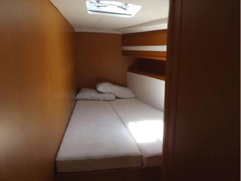 Cabin on Big Fella Thanks, a Jeanneau 53 sailboat at Kalkara, Malta
