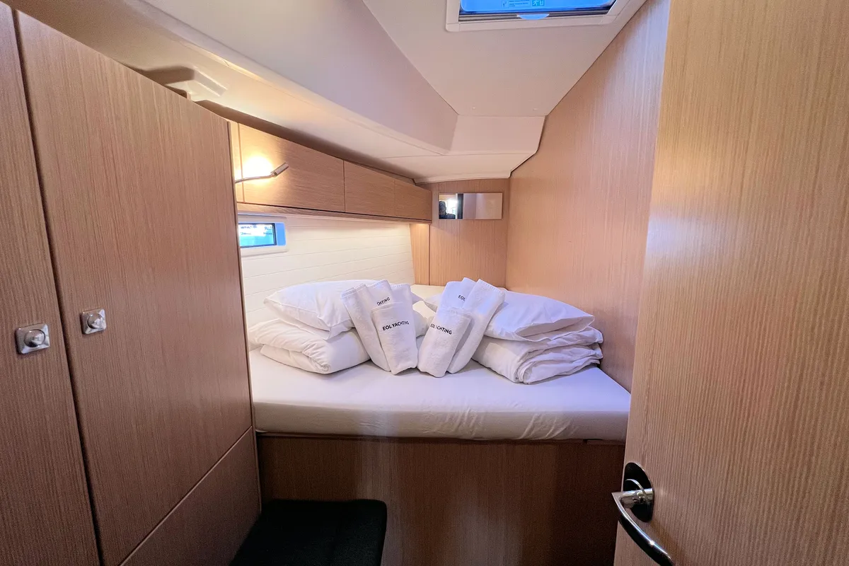 Galley of Panda IV, a Bavaria Cruiser 46 sailboat at Grad Pula, Croatia