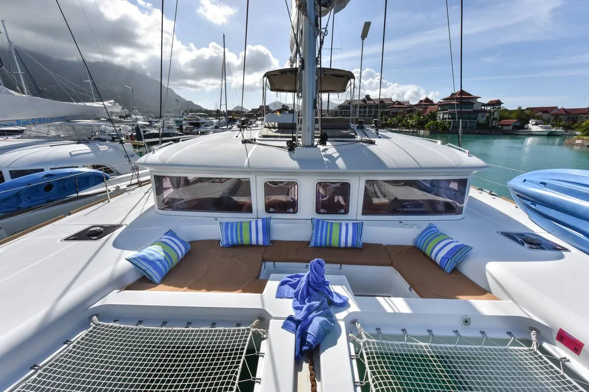 Cabin on Muzikal, a Lagoon 450 catamaran at Baan Salak Phet, Thailand