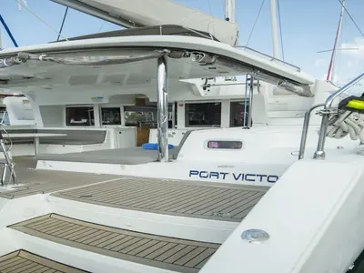 Galley of Muzikal, a Lagoon 450 catamaran at Baan Salak Phet, Thailand