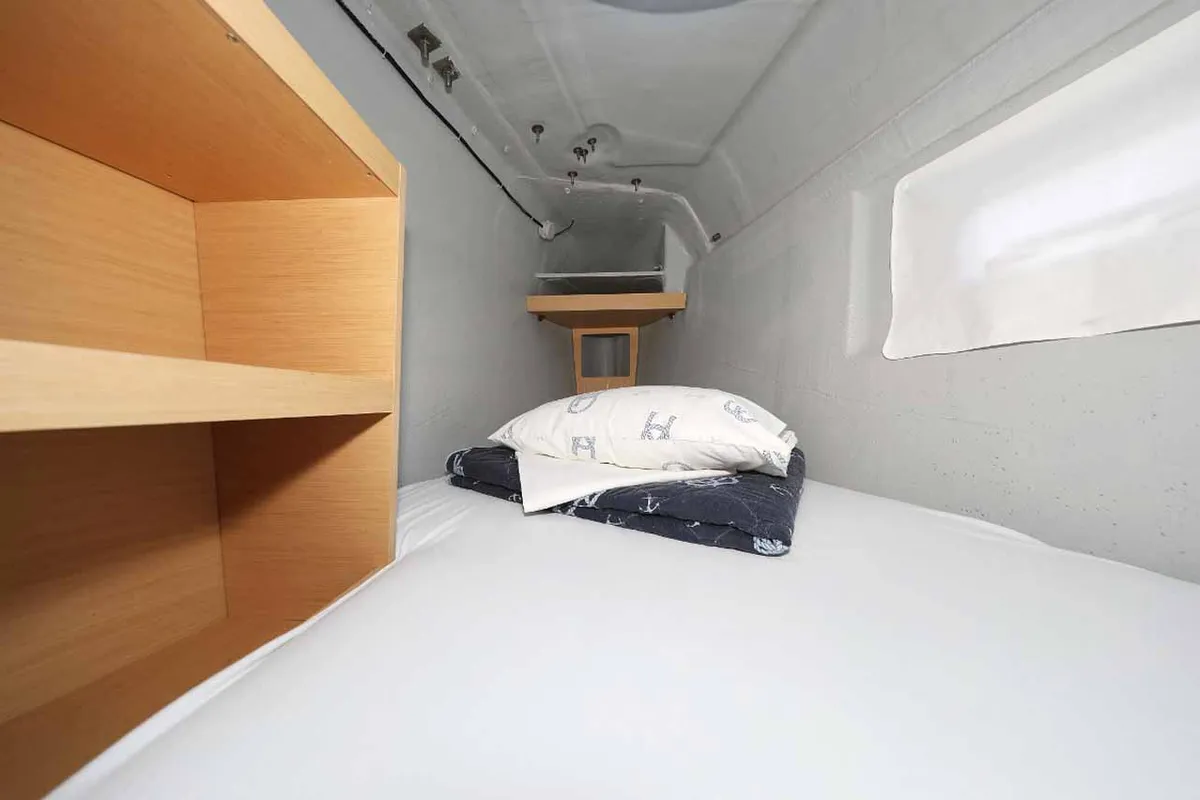 Cabin on Jaloco, a Lagoon 42 catamaran at Murter, Croatia