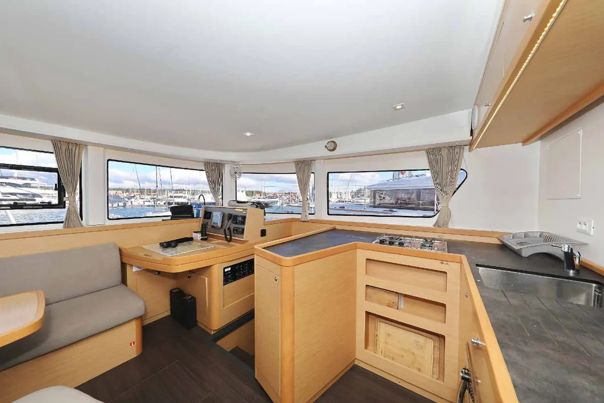 Galley of Jaloco, a Lagoon 42 catamaran at Murter, Croatia