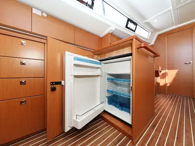 Galley of Lea, a Bavaria C38 sailboat at Pirovac, Croatia