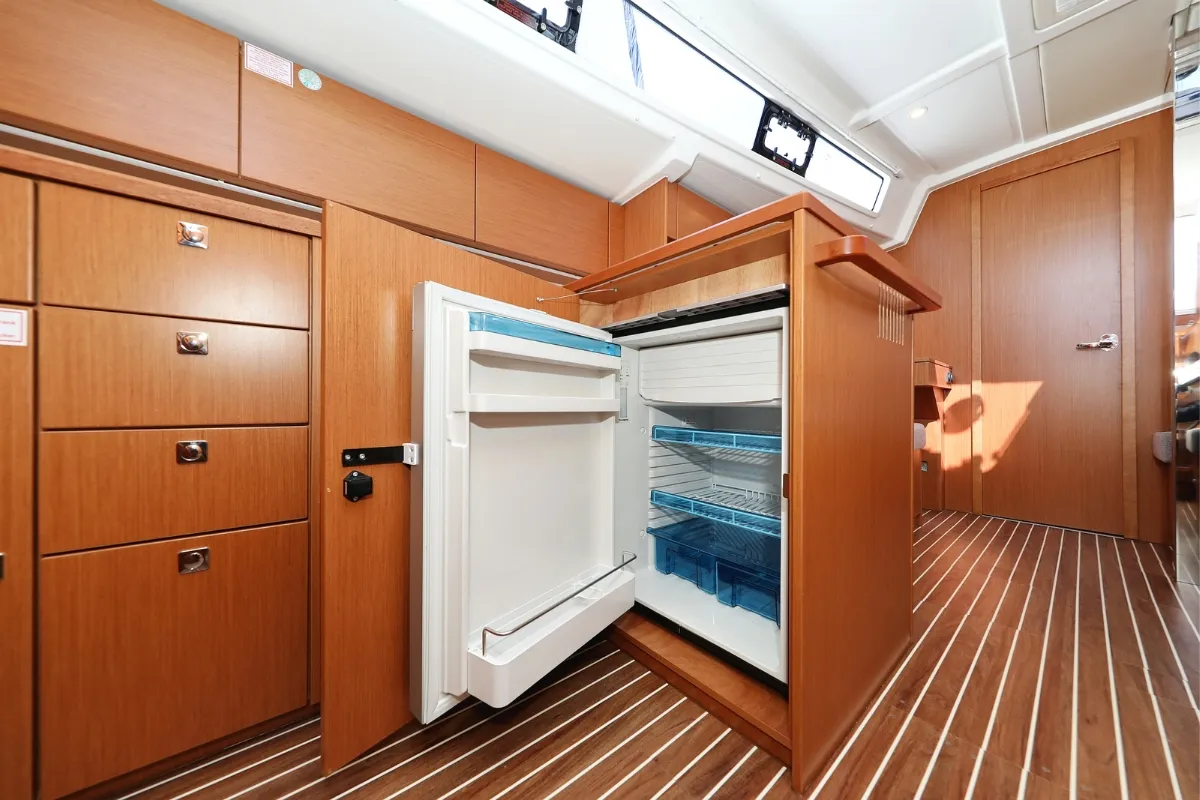 Galley of Lea, a Bavaria C38 sailboat at Pirovac, Croatia