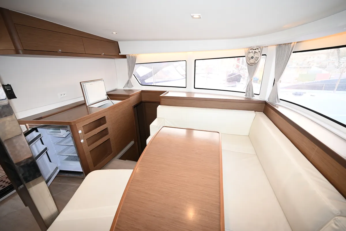 Salon of Alberta, a Lagoon 42 catamaran at Municipal Unit of Lefkada, Greece