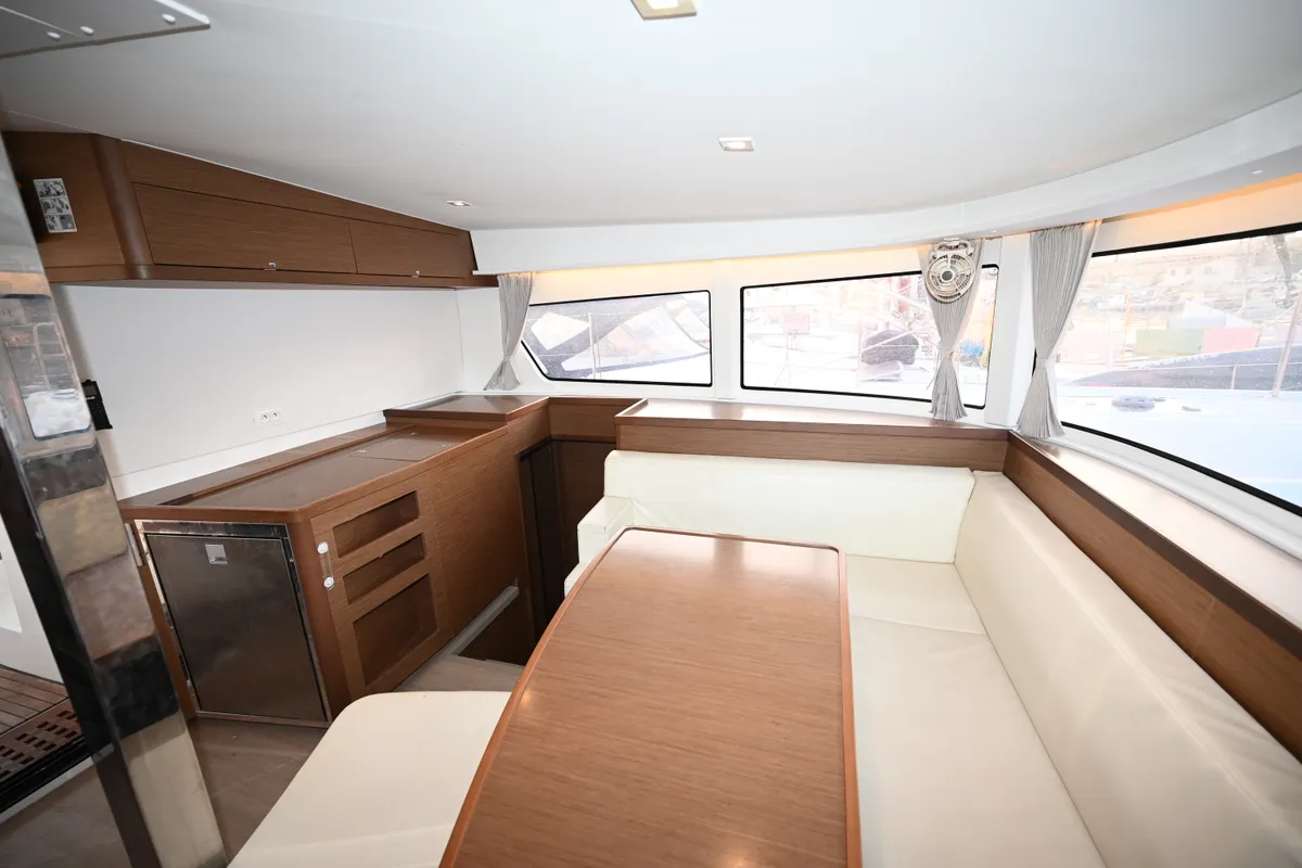 Salon of Alberta, a Lagoon 42 catamaran at Municipal Unit of Lefkada, Greece