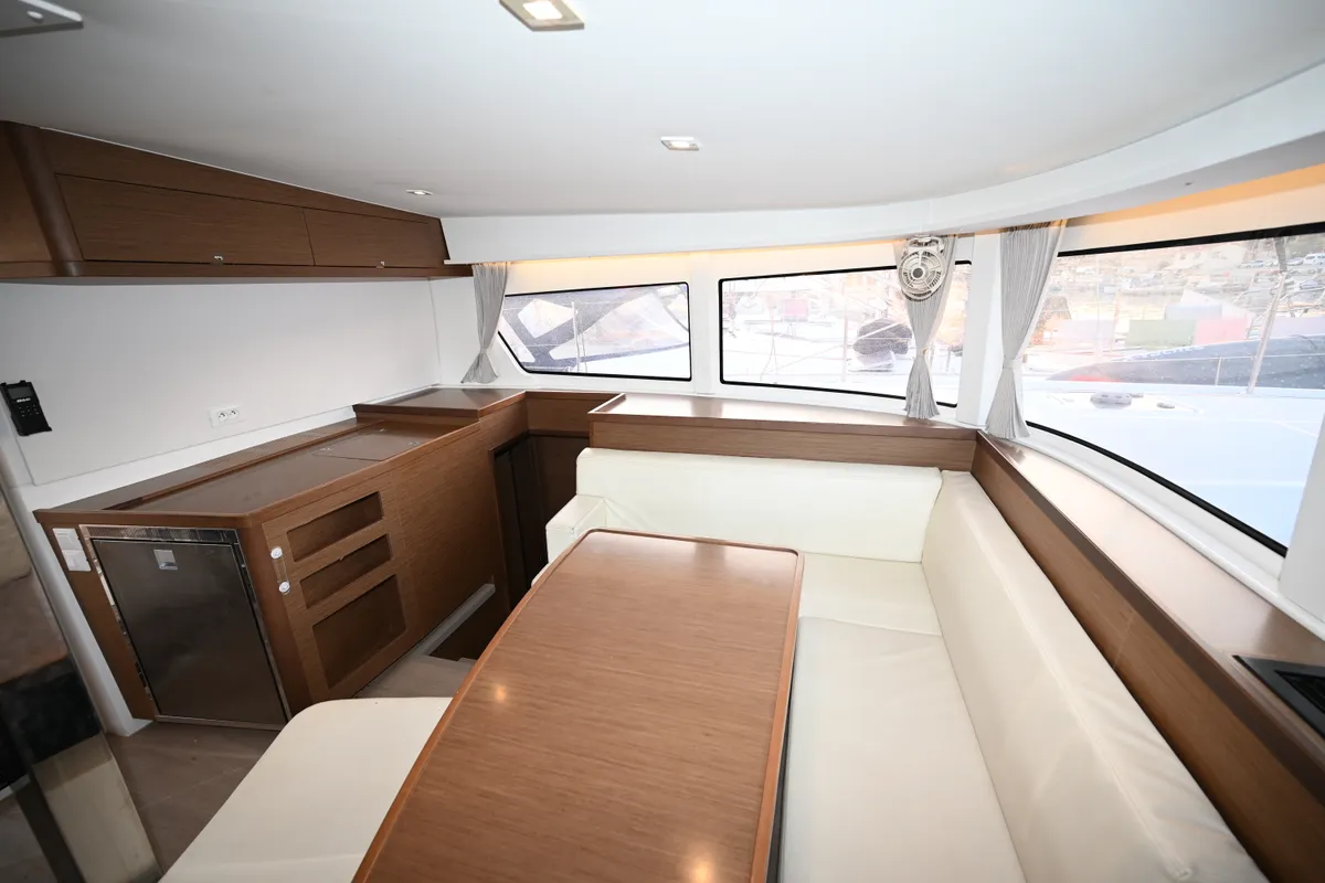Salon of Alberta, a Lagoon 42 catamaran at Municipal Unit of Lefkada, Greece