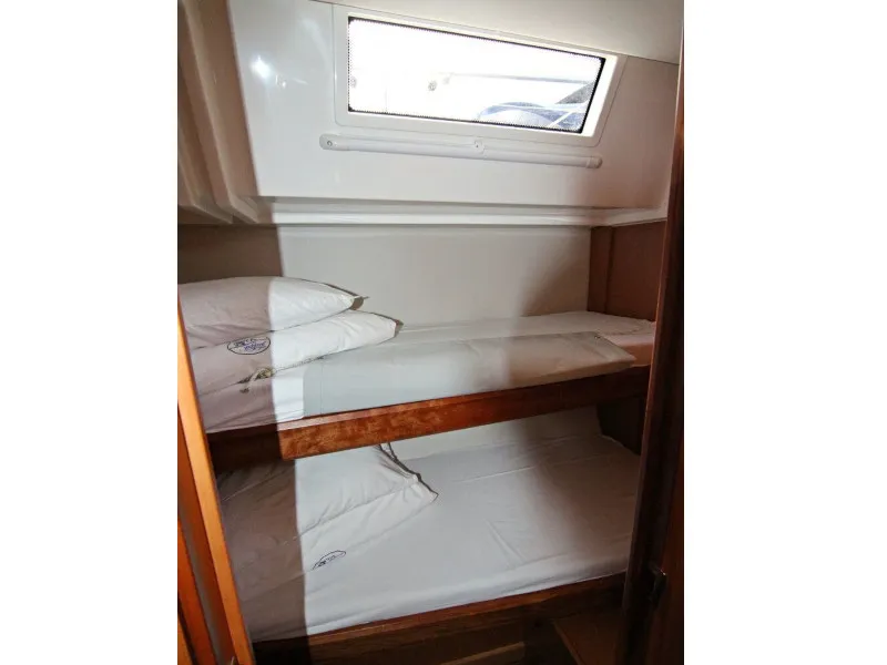 Cabin on Twiggy, a Bavaria C45 sailboat at Sukošan, Croatia
