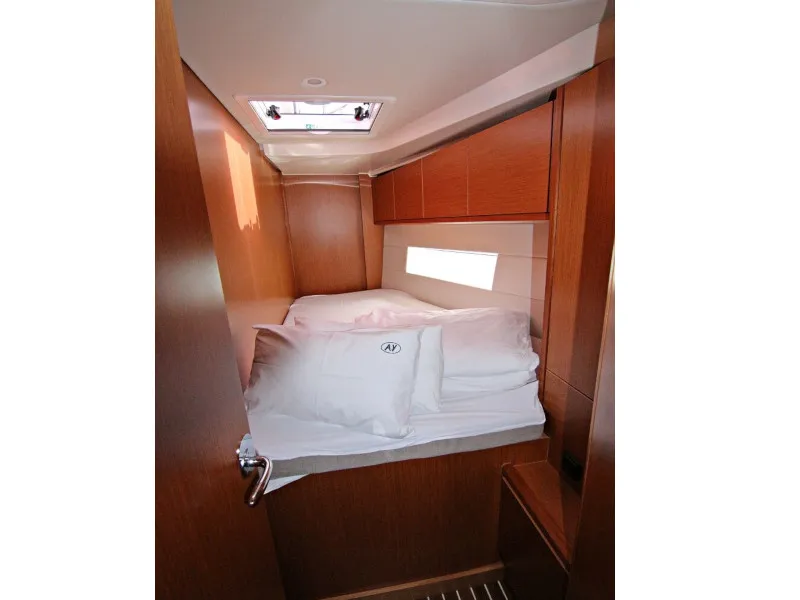Cabin on Twiggy, a Bavaria C45 sailboat at Sukošan, Croatia