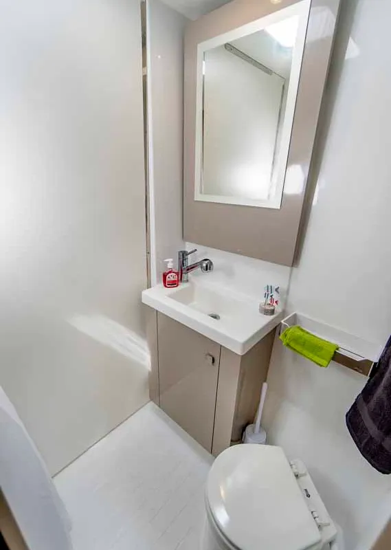 Head on Mojo, a Fountaine Pajot Astrea 42 catamaran at Grad Pula, Croatia