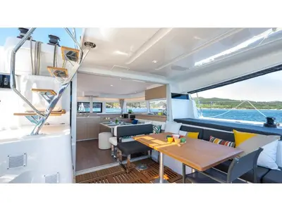 Deck of BRAND NEW LAGOON 43, a Lagoon 43 catamaran at Općina Sukošan, Croatia