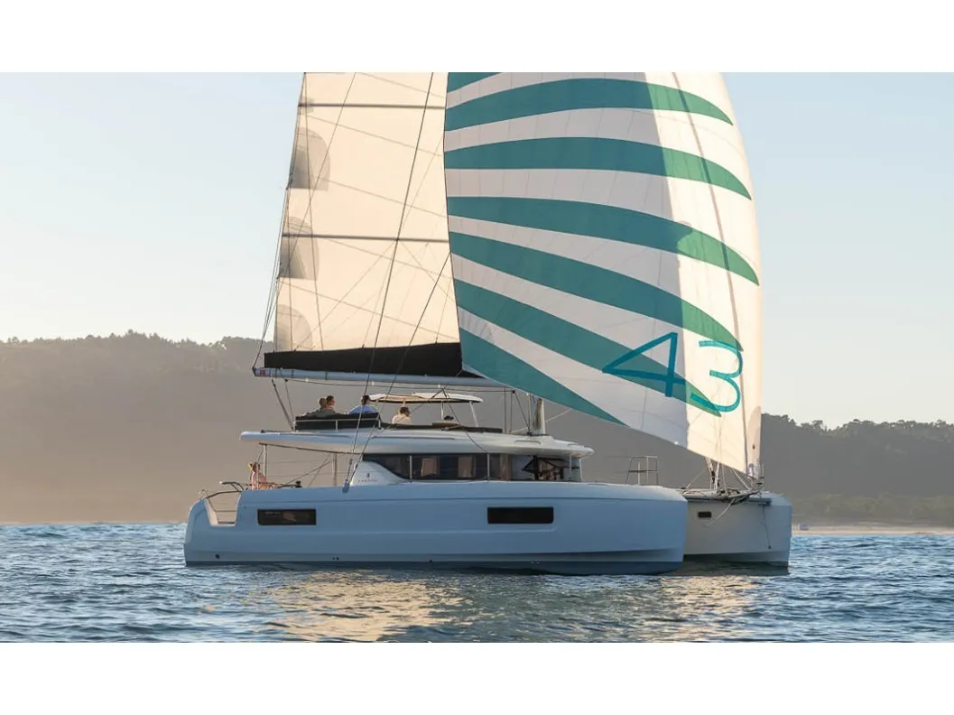 Exterior view of BRAND NEW LAGOON 43, a Lagoon 43 catamaran at Općina Sukošan, Croatia