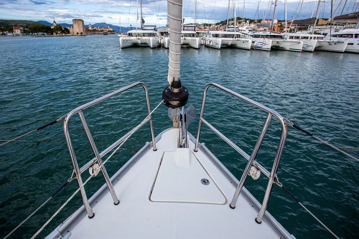 Exterior view of Bavaria Cruiser 41, a sailboat at Zadar, Croatia