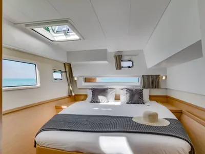 Cabin on No Name: Forward Cabin #1 (Cabin Charter 2 pax) FULLY CREWED, ALL EXPENSES, a Lagoon 42 catamaran at Municipal Unit…