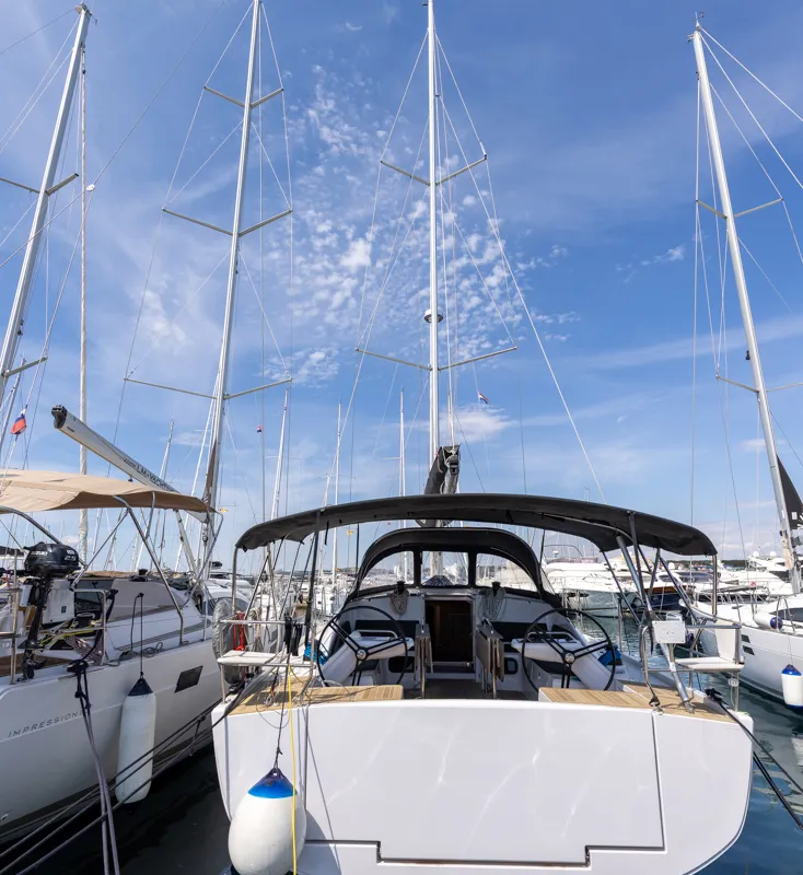 Stargazer, a Elan Impression 45 sailboat at Biograd na Moru, Croatia