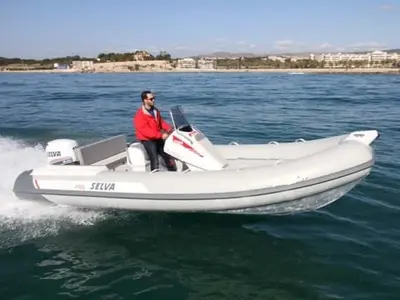 Exterior view of Selva 570 Elegance, a Gulet Motorboat motorboat at Giardini Naxos, Italy